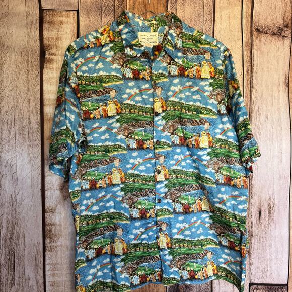 Reyn Spooner X Guy Buffet Hawaiian Shirt Short Sleeve Golf Kapalua 5th Hole L - Picture 1 of 7